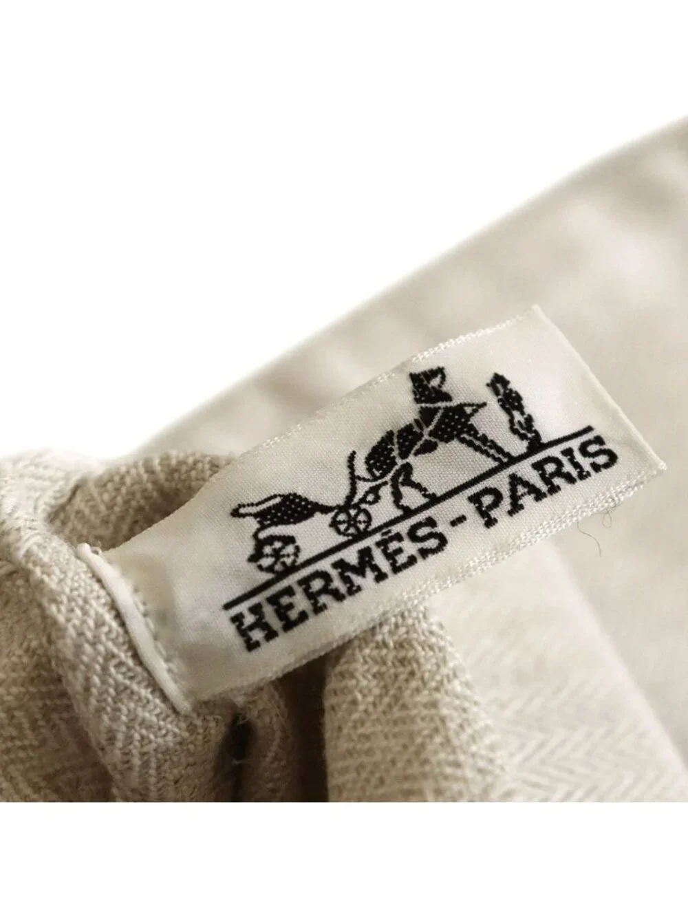 Hermes Pouch Aline de Twal Ash Canvas Ivory